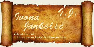 Ivona Jankelić vizit kartica